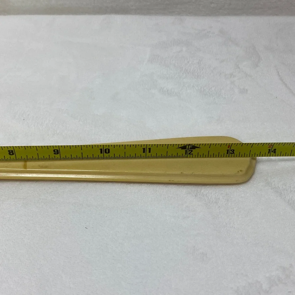 Vintage‎ Yellow Bakelite Handheld Mirror *READ*